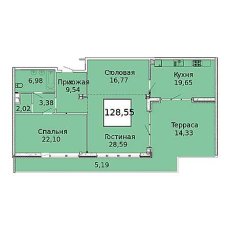 ЖК Элегант Пентхаус 128.55м2