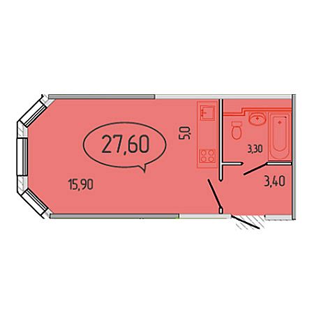 ЖК Березовый Парк Студия 27.60м2