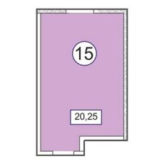 Коммерческое помещение ЖК Оникс 20.25м2