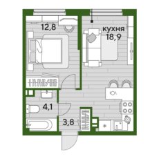 ЖК Догма-Парк 1 комнатная 39.6м2